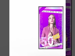 অতি পাতলা বেজেল উচ্চ উজ্জ্বলতা ঝুলন্ত দোকান উইন্ডো